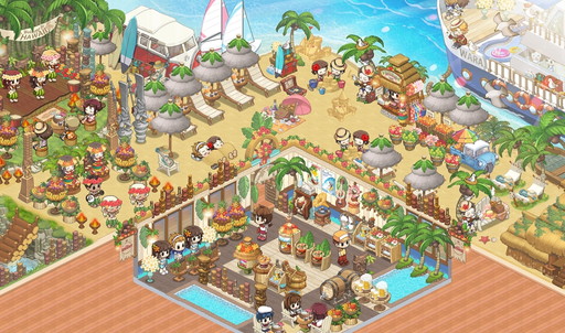 画像ギャラリー No.002のサムネイル画像 / 「マイコンビニ」で“ハワイ祭り”イベントが開催。ハワイ風デコ店舗を作れる