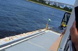 画像ギャラリー No.010のサムネイル画像 / 「ピカチュウ大量発生チュウ!」に先駆けて,「ピカチュウ」ラッピングの水陸両用バスが7月21日から運行。試乗会の模様をレポート