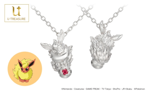 画像ギャラリー No.001のサムネイル画像 / 「ポケモン」のブースターをモチーフにした新作ネックレスが9月21日に発売
