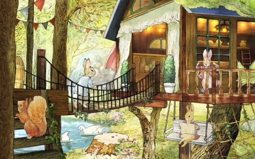 画像ギャラリー No.005のサムネイル画像 / 「ピーターラビット - 小さな村の探しもの -」にデコ変更機能と探索スポット「ツリーハウス」が実装