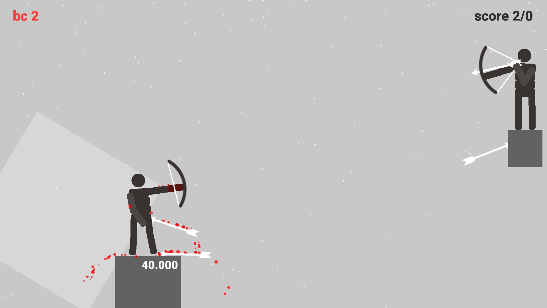 画像集no 002 棒人間によるシュールな弓バトル Android向けアクション Stickman Archers を紹介する ほぼ 日刊スマホゲーム通信 第1735回