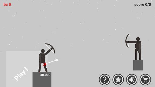 棒人間によるシュールな弓バトル Android向けアクション Stickman Archers を紹介する ほぼ 日刊スマホゲーム通信 第1735回