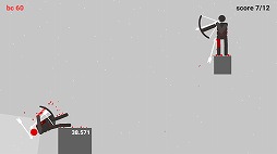 棒人間によるシュールな弓バトル Android向けアクション Stickman Archers を紹介する ほぼ 日刊スマホゲーム通信 第1735回