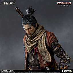 Sekiro 主人公 狼の1 6スケール スタチューが登場 体のラインや忍義手 そして台座まで ディテールにこだわった造形に