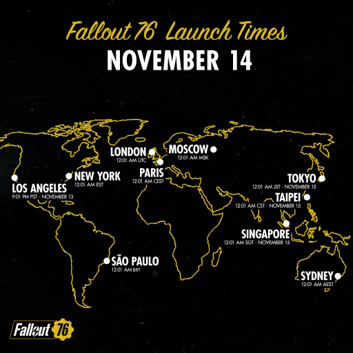 画像集 No.001のサムネイル画像 / オンラインRPG「Fallout 76」，国内でのサーバーオープンは11月15日0：01に