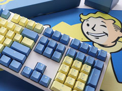 「Fallout」Vault-Tecデザインのメカニカルキーボードを台湾・Ducky Keyboardが発表。Vault boyの大判マウスパッドも同梱