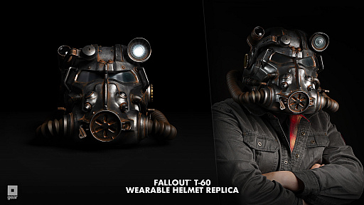 画像ギャラリー No.001のサムネイル画像 / 「Fallout」,装着可能なパワーアーマーのヘルメットとパワーフィストの実物大レプリカ発表