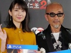 竹中直人さんと波瑠さんが制作秘話を語った，「仁王2」完成発表会をレポート