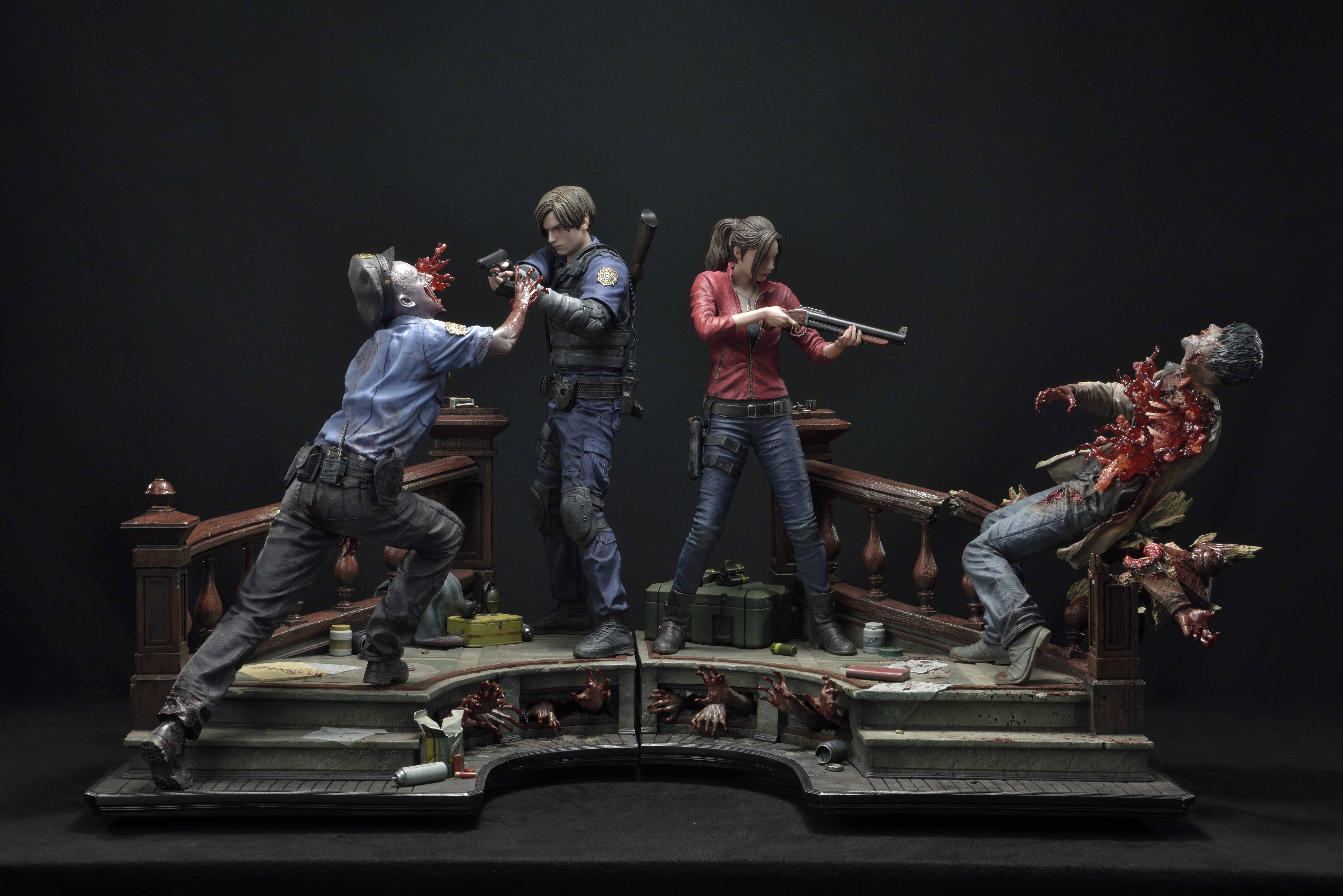 画像集no 013 バイオハザード Re 2 レオンとクレアのスタチューが登場 画像集no 013 バイオハザード Re 2 レオンとクレアのスタチューが登場