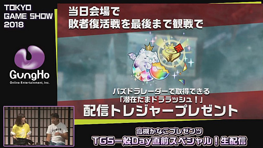 ꡼ No.029Υͥ / TGS 2018ϥۡ֡ΰ̸󤬸줿ֹФʤץ쥼 TGSDayľڥ롪פݡ