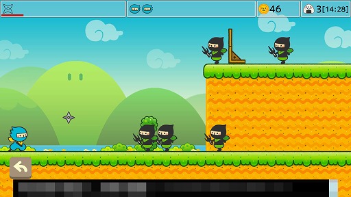 画像ギャラリー No.005のサムネイル画像 / 手裏剣を投げつけるアクションゲーム「おしのびさん ソラオの手裏剣ショット」を紹介する「(ほぼ)日刊スマホゲーム通信」第1742回