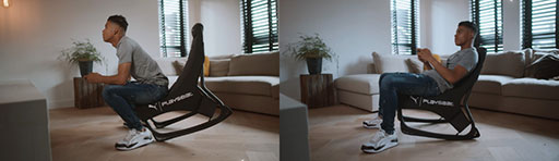 画像ギャラリー No.003のサムネイル画像 / ゲーム中に体が動く人向け? PUMAと共同開発したゲーマー向けロッキングチェアが発売に