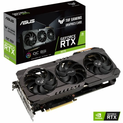画像ギャラリー No.001のサムネイル画像 / 大型3連ファン搭載でOC仕様のRTX 3070カードがTUF Gamingから登場