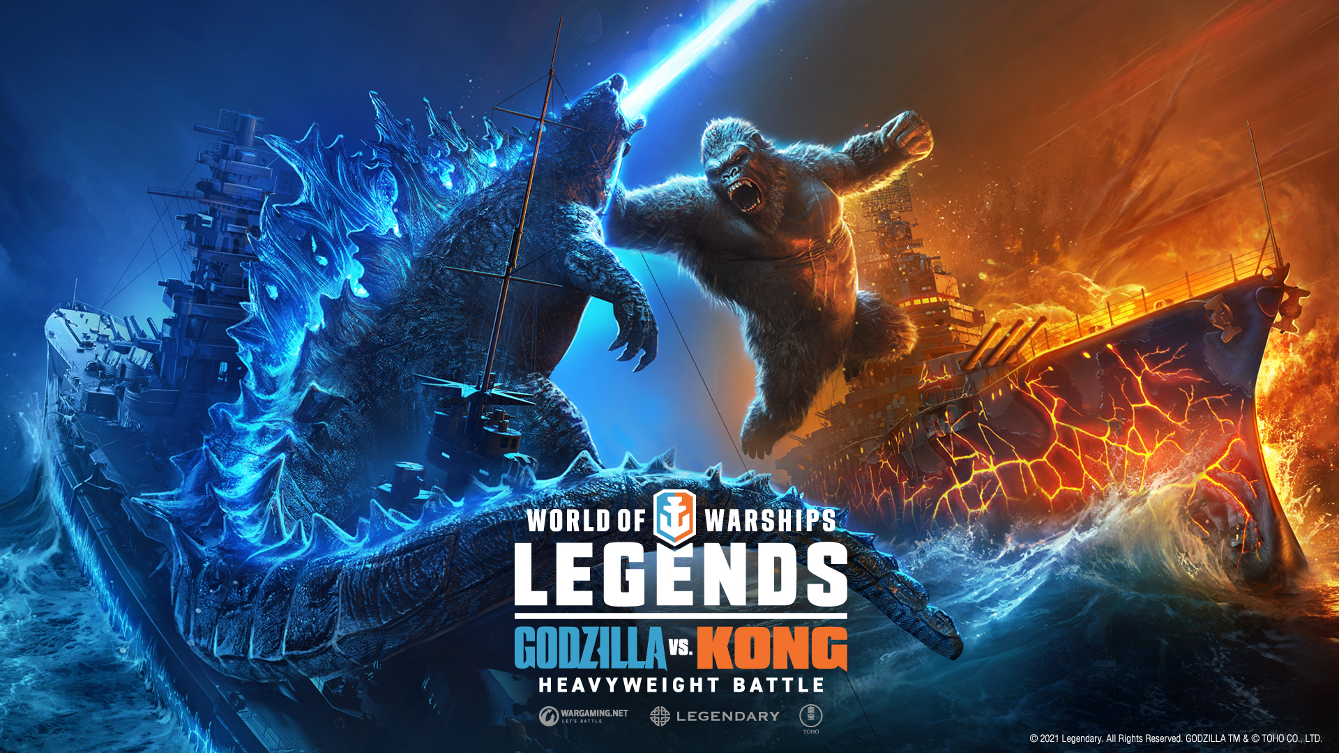 「World of Warships: Legends」，映画「ゴジラvsコング」とのコラボ要素を含む大型アップデートが実装。両雄をイメージしたオリジナルTier V戦艦も登場「World of Warships: Legends」，映画「ゴジラvsコング」とのコラボ要素を含む大型アップデートが実装。両雄をイメージしたオリジナルTier V戦艦も登場