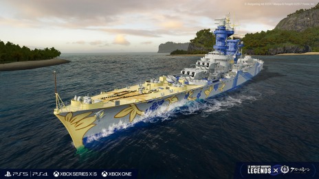 画像集 No.023のサムネイル画像 / 「World of Warships: Legends」×「アズールレーン」コラボ第4弾，2月6日に開始。自由アイリス教国の“サン・ルイ”が初登場