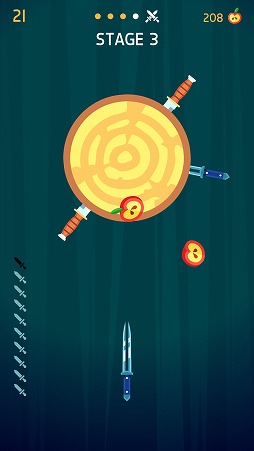 ���������꡼ No.004�Υ���ͥ������ / ������ꤲ�ʥ��դ򸫤��Ĥ���������������󥲡����Knife Hit�פ�Ҳ𤹤�֡ʤۤܡ��������ޥۥ������̿�����1750��