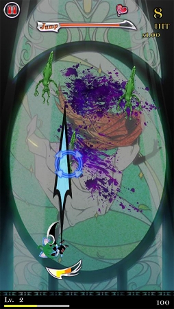 画像ギャラリー No.006のサムネイル画像 / スマホ向け爽快ぶった斬りアクション「M-エム-」の事前登録がスタート