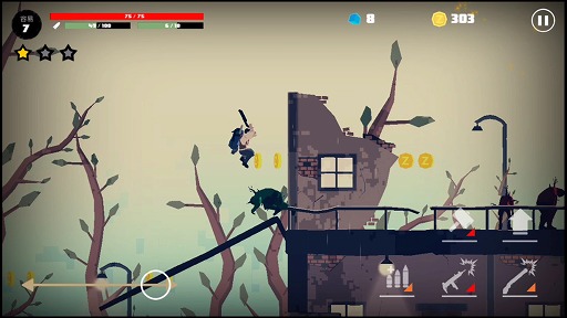 画像ギャラリー No.004のサムネイル画像 / ハイスピードで襲いかかってくるゾンビをブッ飛ばせ! アクションゲーム「Dead Rain」を紹介する「(ほぼ)日刊スマホゲーム通信」第1761回