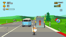 画像ギャラリー No.002のサムネイル画像 / 障害をハンドルさばきで切り抜けろ! スマホ向けレースゲーム「Retro Highway」を紹介する「(ほぼ)日刊スマホゲーム通信」第1763回