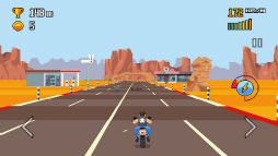 画像ギャラリー No.003のサムネイル画像 / 障害をハンドルさばきで切り抜けろ! スマホ向けレースゲーム「Retro Highway」を紹介する「(ほぼ)日刊スマホゲーム通信」第1763回