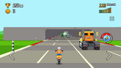 画像ギャラリー No.004のサムネイル画像 / 障害をハンドルさばきで切り抜けろ! スマホ向けレースゲーム「Retro Highway」を紹介する「(ほぼ)日刊スマホゲーム通信」第1763回