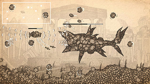 画像ギャラリー No.003のサムネイル画像 / ユニークなアートスタイルにも注目。サイドビュー型シューティング「Earth Atlantis」がiOS向けに配信開始