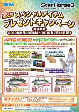 ���������꡼ No.001�Υ���ͥ������ / ��StarHorse3�פΥ��ڥ���륢���ƥब������륭���ڡ�����2�ơ�5��23�����鳫��