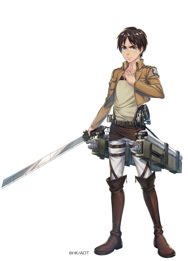 画像集 003 イドラ Tvアニメ 進撃の巨人 とのコラボに登場する 5キャラクター エレン のイラストを公開 コラボは5月下旬より実施予定
