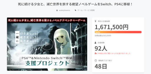 画像ギャラリー No.001のサムネイル画像 / 「一緒に行きましょう逝きましょう生きましょう」の移植支援クラウドファンディングが開始5日目で目標額の400%を達成