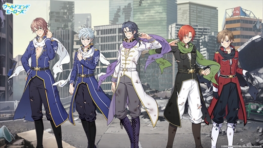 画像ギャラリー No.001のサムネイル画像 / 「ワールドエンドヒーローズ」,新規立ち絵となる「ダメージ戦闘服」が公開