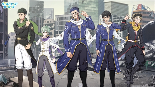 画像ギャラリー No.002のサムネイル画像 / 「ワールドエンドヒーローズ」,新規立ち絵となる「ダメージ戦闘服」が公開