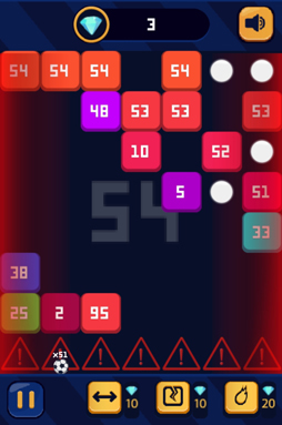 画像ギャラリー No.006のサムネイル画像 / 「ゲームセンターNEO for スゴ得」にて「数字のブロック崩し」が提供開始