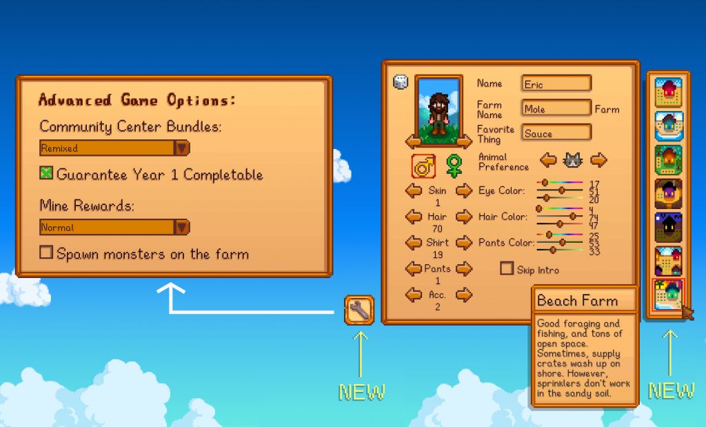 Pc版 Stardew Valley に バージョン1 5 が実装 新たな農場や高度なゲームオプションが追加される過去最大級の無料大型アップデート