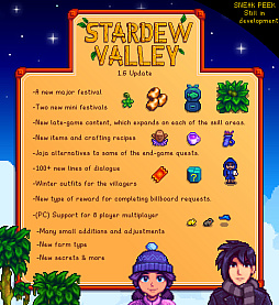 ���������꡼ No.003�Υ���ͥ������ / ��Stardew Valley�ס������������8ǯ��Ф������ܿ�3000���ܤ����ˡ�3��19�����緿���åץǡ���1.6��PC�������ۿ�ͽ��