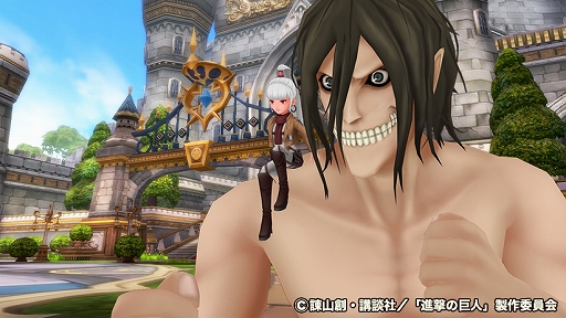 画像ギャラリー No.003のサムネイル画像 / 「ドラゴンネストM」,TVアニメ「進撃の巨人」とのコラボが開催。ワールドボス「超大型巨人」が出現