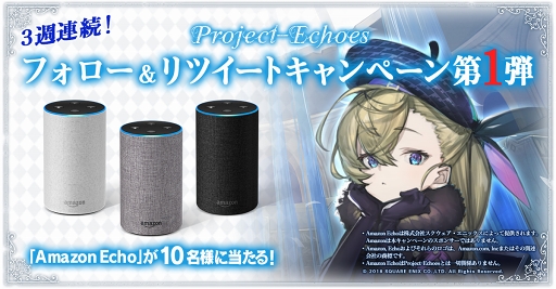 画像ギャラリー No.001のサムネイル画像 / 「Project Echoes」，豪華プレゼントが当たる「3週連続Twitterキャンペーン」を開催
