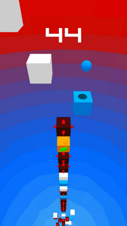 画像ギャラリー No.003のサムネイル画像 / 落ちながらブロックを崩す! スマホ向けブロック崩し「Up sky down」を紹介する「(ほぼ)日刊スマホゲーム通信」第1799回