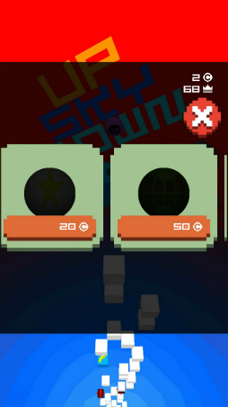 画像ギャラリー No.007のサムネイル画像 / 落ちながらブロックを崩す! スマホ向けブロック崩し「Up sky down」を紹介する「(ほぼ)日刊スマホゲーム通信」第1799回