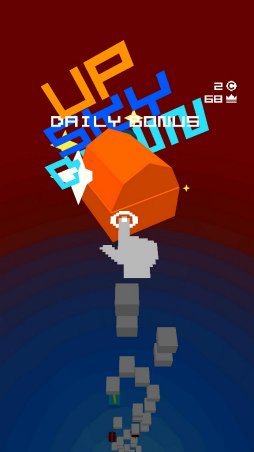 画像ギャラリー No.008のサムネイル画像 / 落ちながらブロックを崩す! スマホ向けブロック崩し「Up sky down」を紹介する「(ほぼ)日刊スマホゲーム通信」第1799回