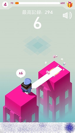 画像ギャラリー No.004のサムネイル画像 / 離れた足場に板を渡すスマホ向けアクション「プランク!」を紹介する「(ほぼ)日刊スマホゲーム通信」第1801回