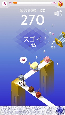 画像ギャラリー No.005のサムネイル画像 / 離れた足場に板を渡すスマホ向けアクション「プランク!」を紹介する「(ほぼ)日刊スマホゲーム通信」第1801回