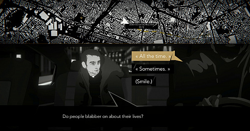 画像ギャラリー No.005のサムネイル画像 / 「Night Call」のPC版がリリース。真夜中のタクシードライバーが,仕事を通して連続殺人犯を見つけるミステリーアドベンチャー