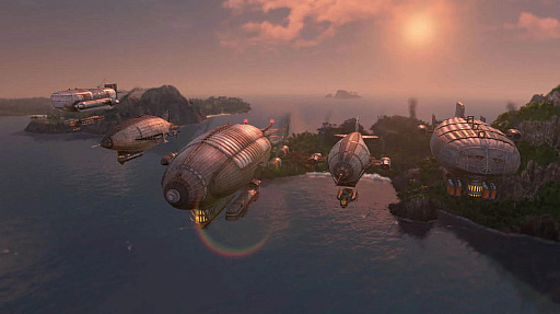 画像集 No.002のサムネイル画像 / 「アノ1800」，最新DLCとなる“空の帝国”を販売中。最新素材を集めて強力な飛行船団を作ろう