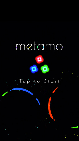 簡単操作で爽快アクションが楽しめるスマホ向け色彩炸裂カジュアルゲーム「Metamo」が配信開始