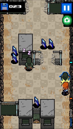 画像ギャラリー No.006のサムネイル画像 / 軍事基地に忍び込むスマホ向けアクションゲーム「潜入作戦」を紹介する「(ほぼ)日刊スマホゲーム通信」第1807回