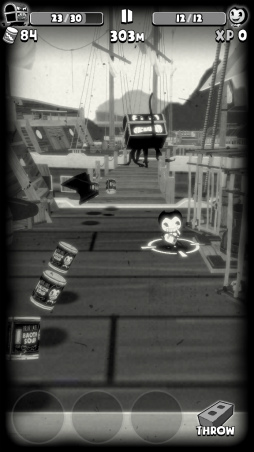 画像ギャラリー No.002のサムネイル画像 / モノクロ調のカートゥーンバトル。スマホ向けランアクション「Bendy in Nightmare Run」を紹介する「(ほぼ)日刊スマホゲーム通信」第1816回