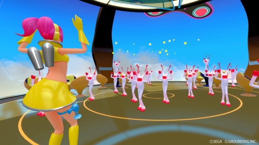 画像ギャラリー No.021のサムネイル画像 / 「スペースチャンネル5 VR あらかた★ダンシングショー」ならば,“あの世界”に入れる。そして“うらら”と一緒にミュージカルアクションを体感できる