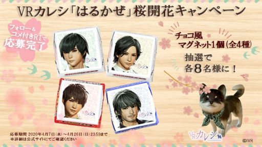 画像ギャラリー No.001のサムネイル画像 / 「VRカレシ」のチョコ風マグネットが当たるキャンペーン実施中