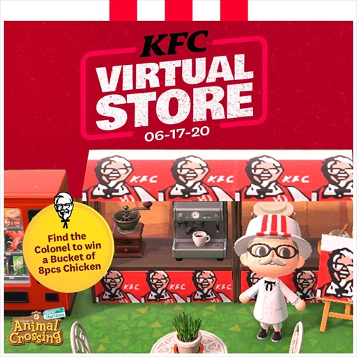 フィリピンのkfcが あつまれ どうぶつの森 内にオフィシャル島を開設 実店舗を再現するユニークなプロモーションを展開