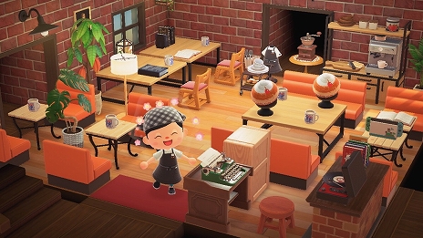 画像ギャラリー No.001のサムネイル画像 / 「あつまれ どうぶつの森」でコメダ珈琲店のくつろぎを楽しもう。“コメダ島(こめだじま)”の夢番地が本日公開。コメ牛を表現したマイデザインも